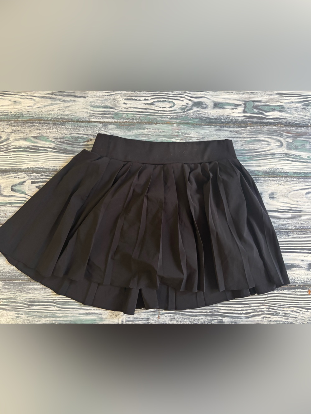 Garage Black Pleated Mini Skirt